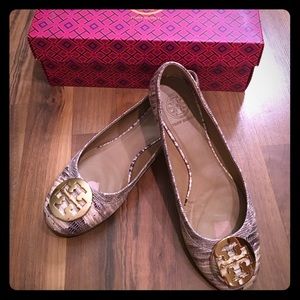 Tory Burch Revas in lizard print