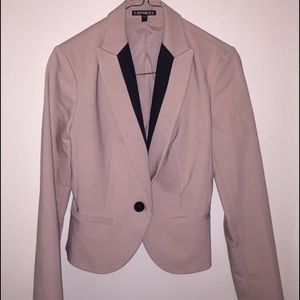 Express pink and black blazer