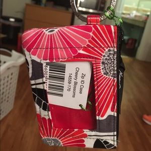 Vera Bradley Zip ID Case Cheery Blossom