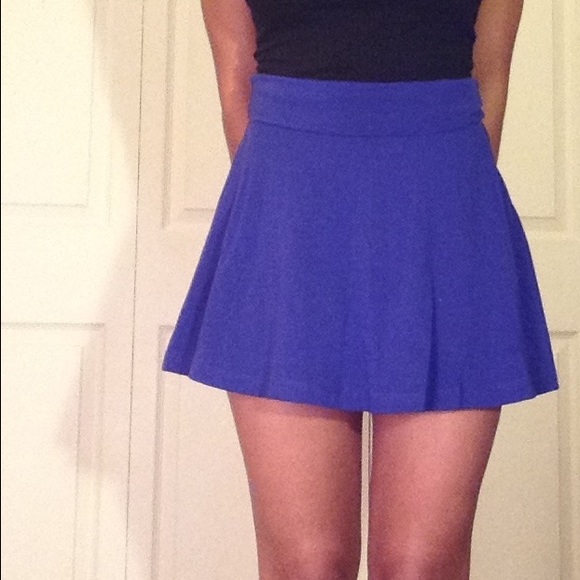 Blue Skater Skirt