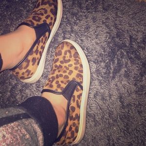 Leopard mossimo Slip ons