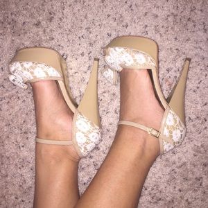 Bebe Peeptoe Sandal/Platform