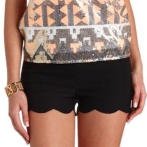 Charlotte Russe medium black stretchy shorts NWOT