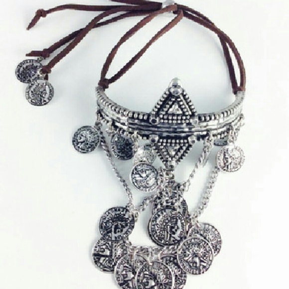 Bohemian Arm Cuff, Upper Arm Bracelet, - Picture 2 of 4