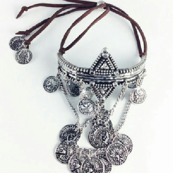 Bohemian Arm Cuff, Upper Arm Bracelet, - Picture 4 of 4