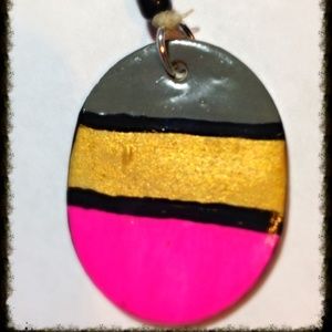Clay Necklace Pendant