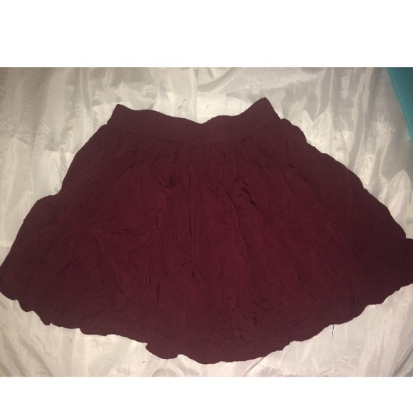 maroon brandy skirt