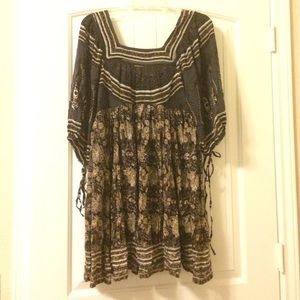 Free people floral swing dress size small
