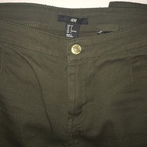 H&M Skinny Army Green pants