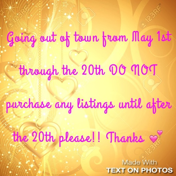 Going on vacation/business trip!!