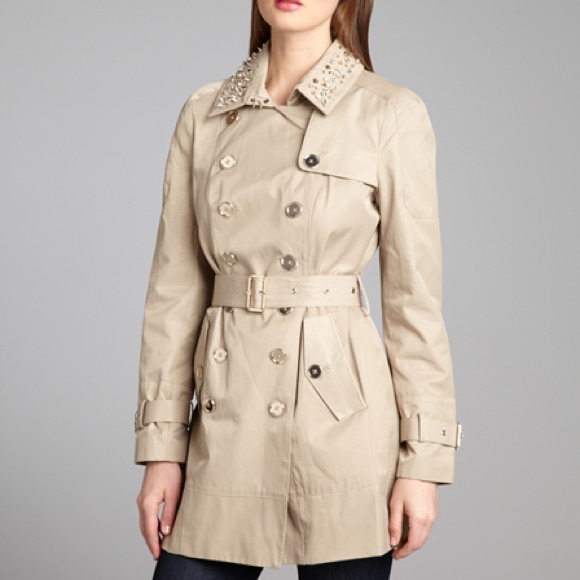 Amazing Spiked, Studded && Sparkly Trench Coat - Picture 2 of 8