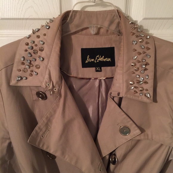 Amazing Spiked, Studded && Sparkly Trench Coat - Picture 4 of 8