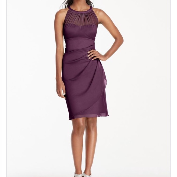 cutout bridesmaid dress One Shoulder Chiffon Long with Slit Taupe Crafted from lightweight polyester Wedding & Event Vendors model: Priya Size:XL / 12-14