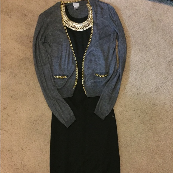 Gorgeous grey gold chain cardigan💥