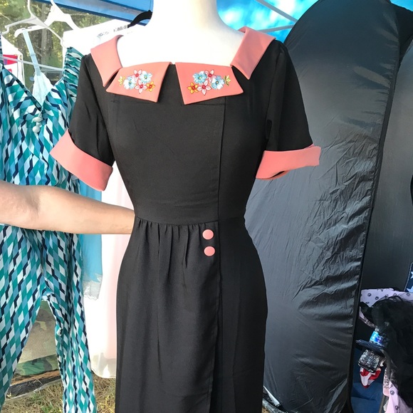 Rockabilly Pinup Flamingo Dress New - Picture 4 of 4