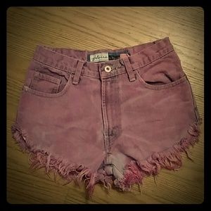 Express High Waisted Cut Off Shorts
