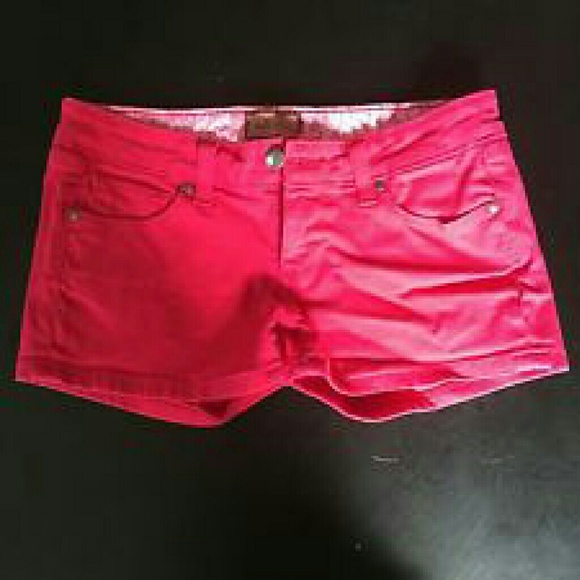 Paige Denim Shorts - Pink - 25
