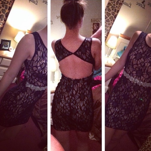 Navy Blue Formal Dress