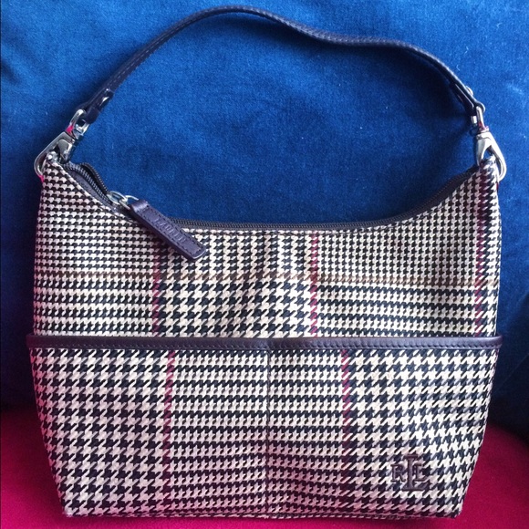 LAUREN By Ralph Lauren Houndstooth Satchel