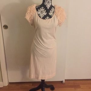 Peach floral Puff sleeves