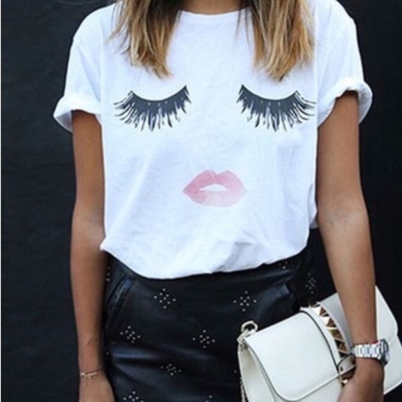 Tops - Lashes and 💋 Shirt