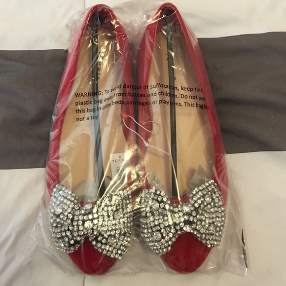 Torrid red bow flats
