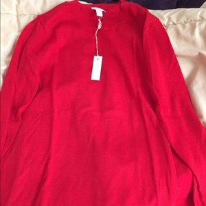 Gap red swing sweater