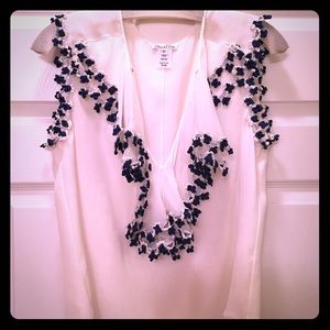 Oscar de la Renta silk blouse.