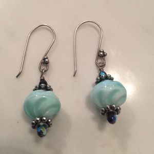 Tiffany blue sterling earrings