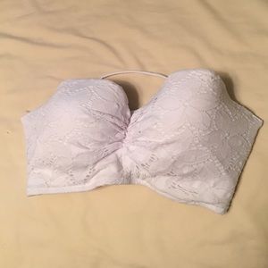 VS Strapless Lace bikini top w/ corset on back