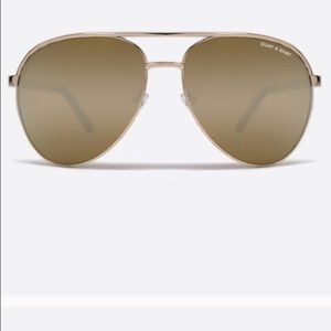 Quay x Shay Mitchell Gold "Vivienne" Sunglasses