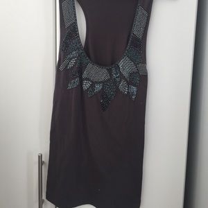 Forever 21 grey beaded top