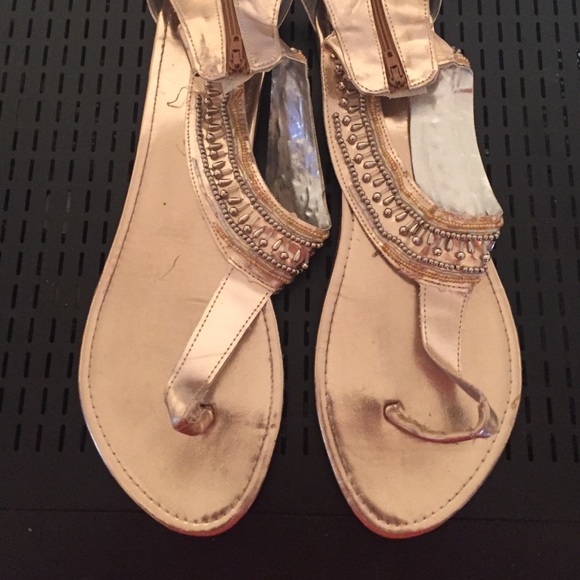 Bronze and Gem sandals