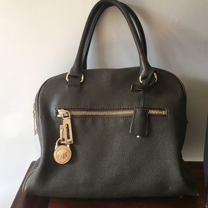 Michael Kors dark green purse