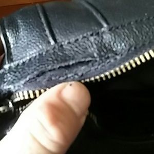 Pics of damage to black studded hand bag!!