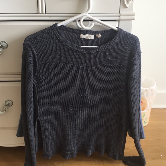 muted blue inhabit sweater