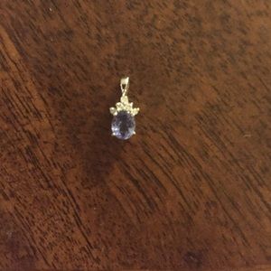 Tanzanite and Diamond Pendant