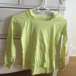 Yellow hooded shirt from nordstrom