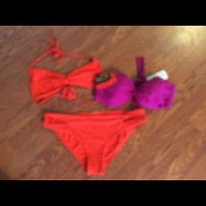 L Space 3 pc fringe swimsuit