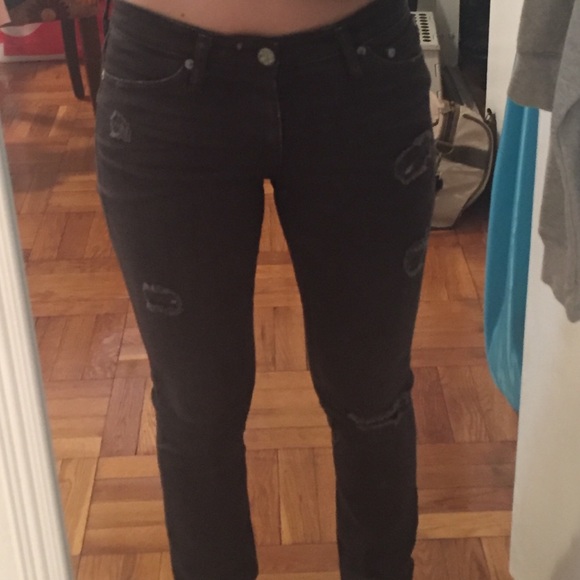 Adriano Goldschmeid Grey Ripped Jeans