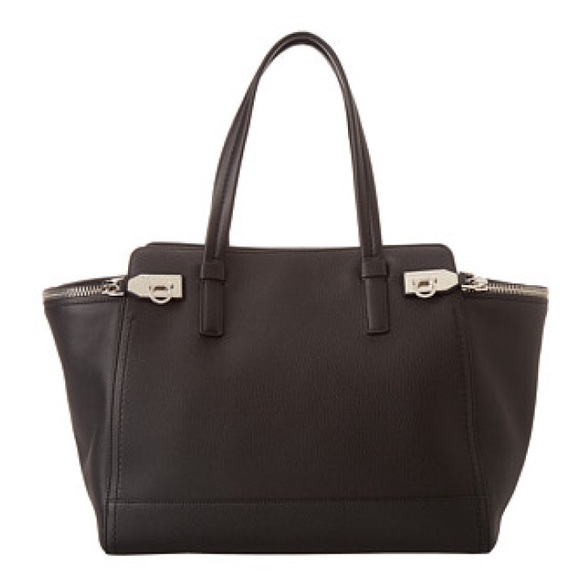 HPx3Black Calfskin And Calf Hair 'verve'Large Tote - Picture 2 of 4