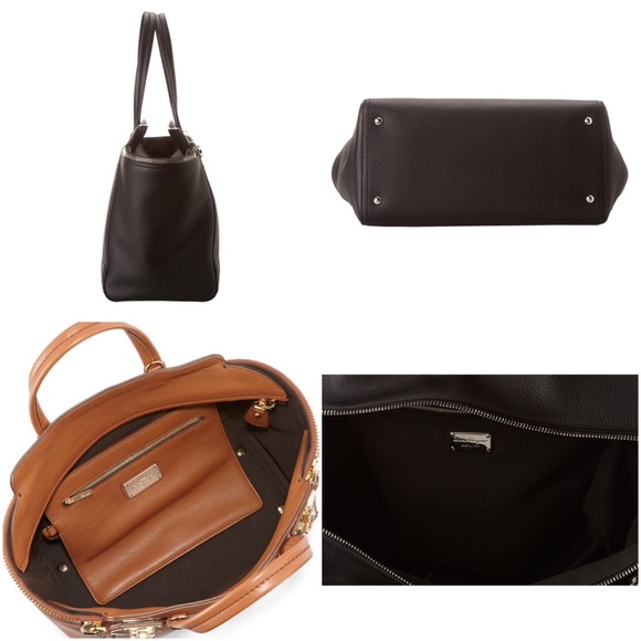 HPx3Black Calfskin And Calf Hair 'verve'Large Tote - Picture 4 of 4