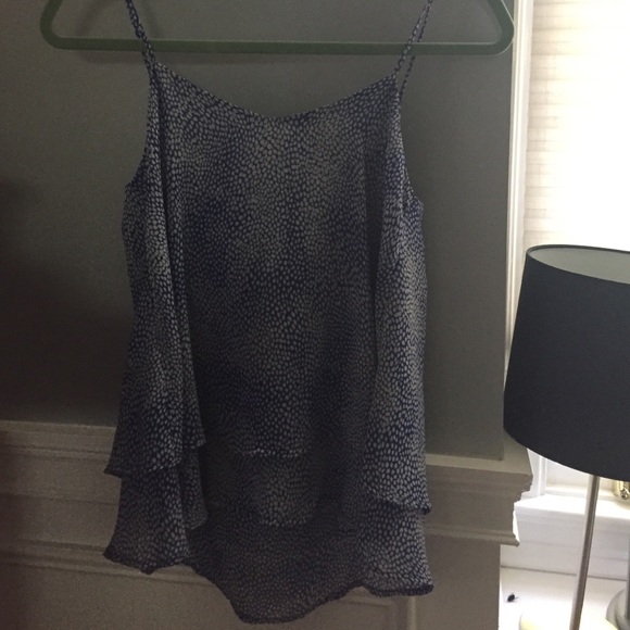 AQUA flowy tiered tank top