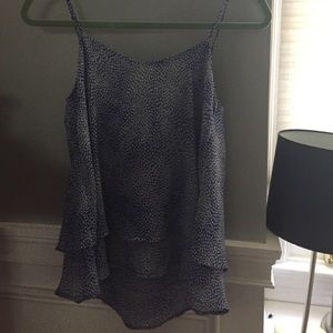 AQUA flowy tiered tank top