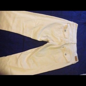Levis white ankle skinny jeans