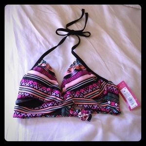 NWT tribal print bikini top