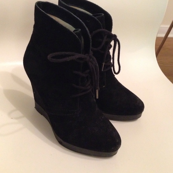 Michael Kors Black Tall Booties With Laces