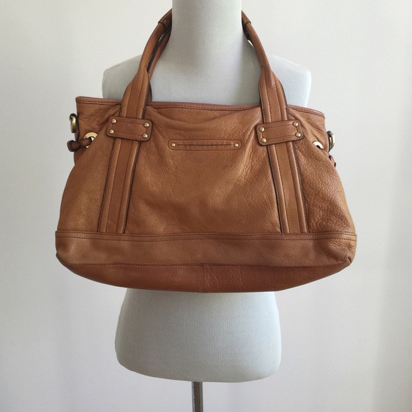 B. MAKOWSKY | Cognac Leather Shoulder Bag - Picture 2 of 4