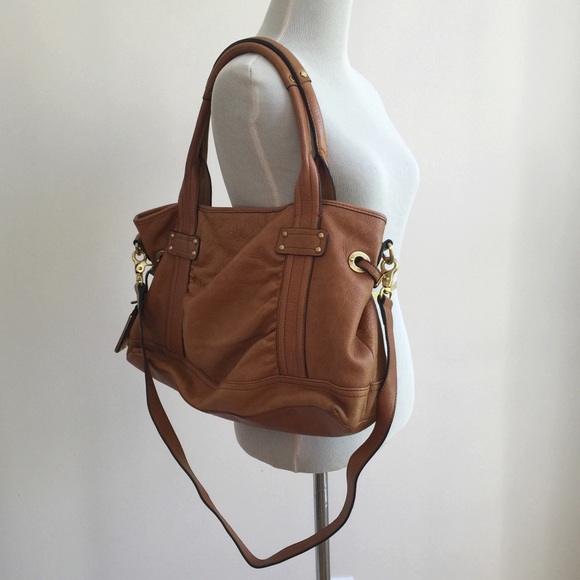 B. MAKOWSKY | Cognac Leather Shoulder Bag - Picture 3 of 4