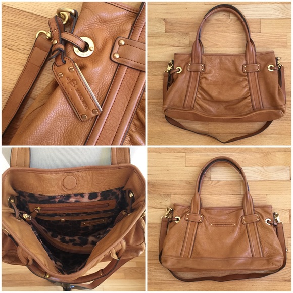 B. MAKOWSKY | Cognac Leather Shoulder Bag - Picture 4 of 4